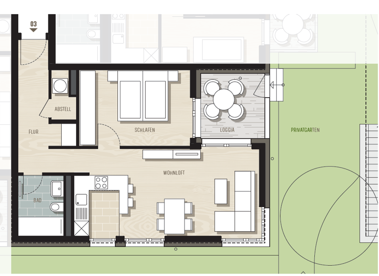 Wohnung zum Kauf - Erstbezug provisionsfrei 264.800 € 2 Zimmer 56,6 m² Cotta Dresden 01157