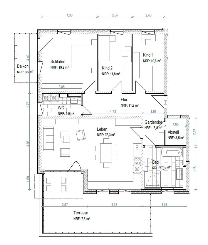 Wohnung zur Miete 1.180 € 4 Zimmer 124 m²<br/>Wohnfläche EG<br/>Geschoss 01.02.2025<br/>Verfügbarkeit R.-Wagner-Str. 7 Radeberg Radeberg 01454