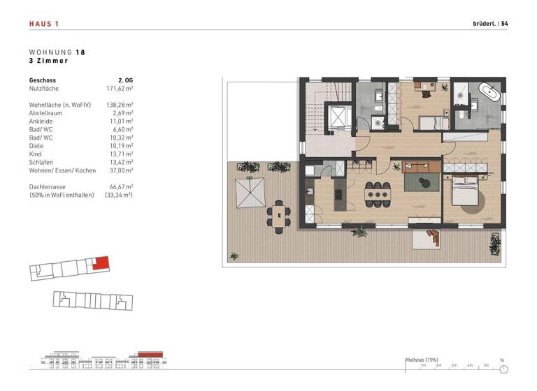 Penthouse zum Kauf - Erstbezug provisionsfrei 1.077.000 € 3 Zimmer 138 m² Bad Endorf 83093