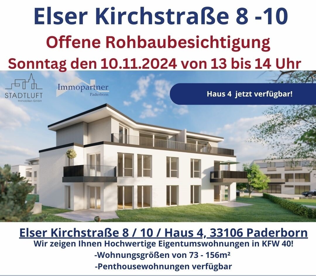 Wohnung zum Kauf provisionsfrei 409.900 € 3 Zimmer 89,1 m²<br/>Wohnfläche 1.<br/>Geschoss Elser Kirchstraße 8 Elsen Paderborn 33106