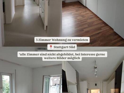 Wohnung zur Miete 1.200 € 3 Zimmer 63 m² Geschoss 3/5 frei ab sofort Süd Stuttgart 70199