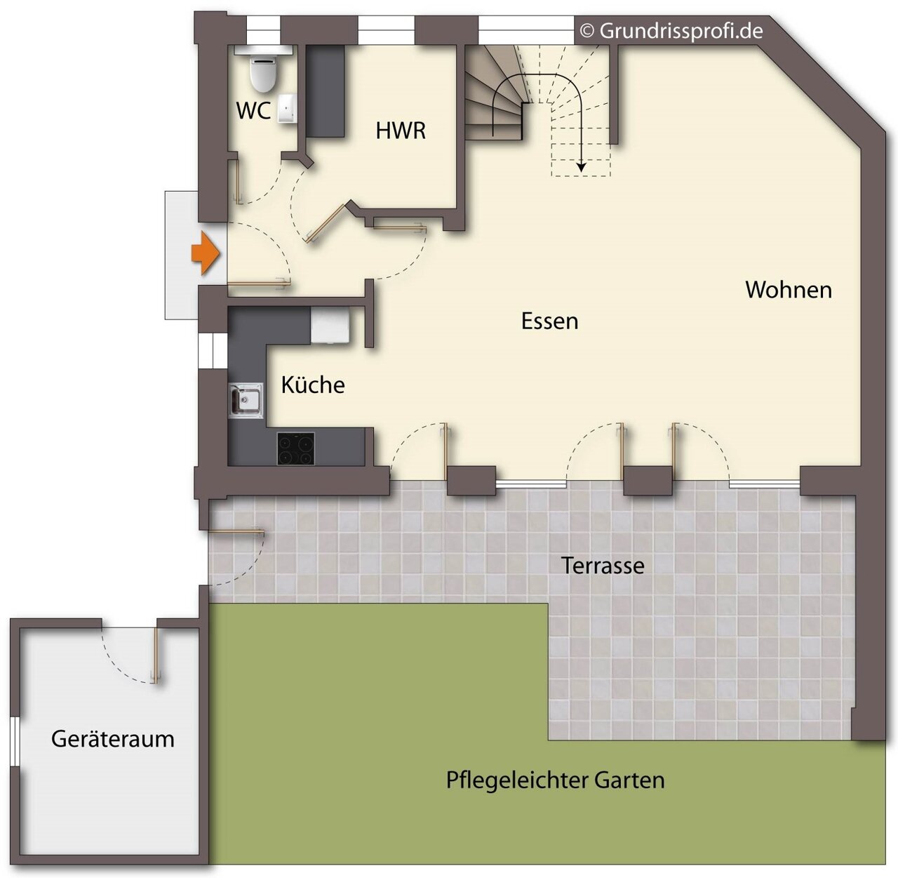 Doppelhaushälfte zum Kauf provisionsfrei 429.000 € 4 Zimmer 128 m²<br/>Wohnfläche 296 m²<br/>Grundstück Loga Leer 26789