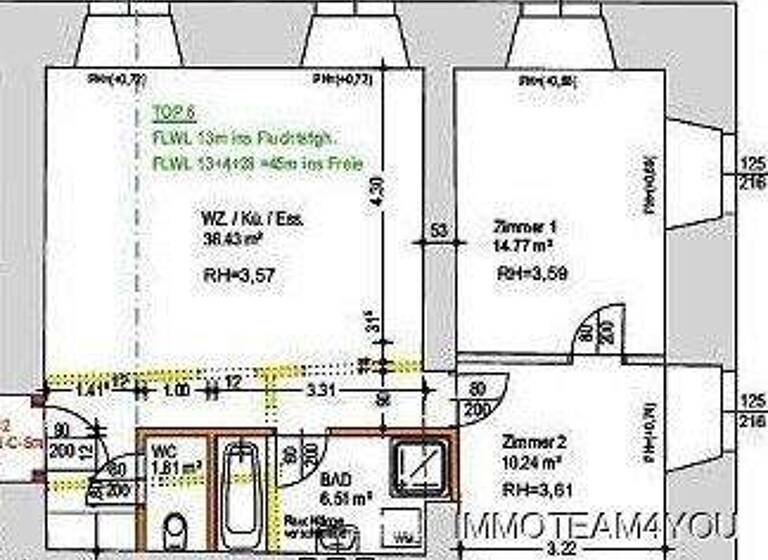 Wohnung zur Miete 488 € 3 Zimmer 69,8 m² frei ab 01.03.2026 Frankenburg 4873