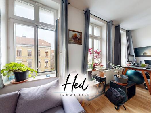 Studio zum Kauf 79.000 € 1 Zimmer 38,3 m² 3. Geschoss frei ab 30.06.2026 Anger-Crottendorf Leipzig 04318