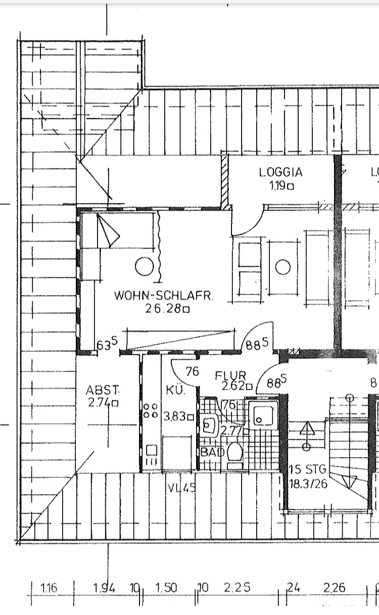 Wohnung zur Miete 430 € 1,5 Zimmer 39 m²<br/>Wohnfläche 3.<br/>Geschoss 01.03.2025<br/>Verfügbarkeit Bierdener Str. 9 Baden Achim 28832