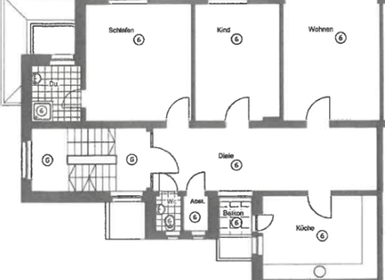 Wohnung zur Miete 891 € 3 Zimmer 98,8 m² 3. Geschoss Brandenburgstr 22 Langerfeld Wuppertal 42389