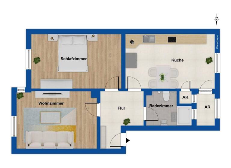 Wohnung zum Kauf provisionsfrei 99.000 € 2,5 Zimmer 69 m² Herne-Mitte Herne 44623