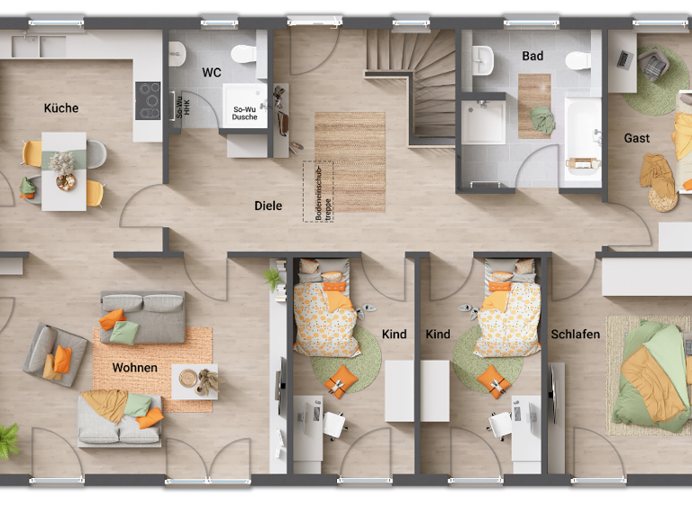 Bungalow zum Kauf 598.650 € 5 Zimmer 130 m² 1.147 m² Grundstück Lemsdorf Magdeburg 39118