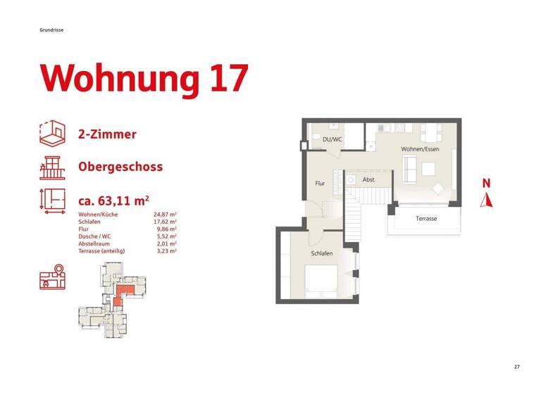 Wohnung zum Kauf - Erstbezug 344.000 € 2 Zimmer 63,1 m² Am Lindenberg 9 Salzhausen 21376