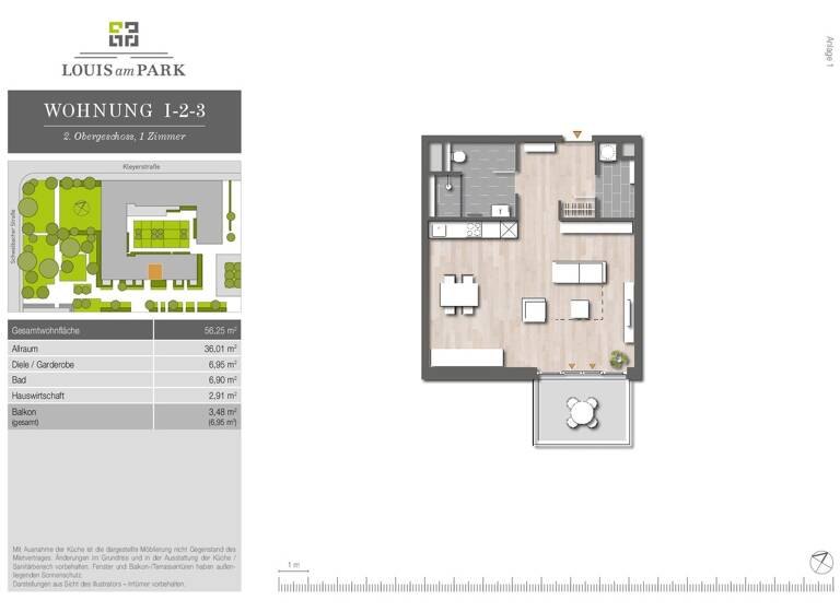 Studio zur Miete 975 € 1 Zimmer 56,3 m² 2. Geschoss Im Galluspark 10a Gallus Frankfurt am Main 60326