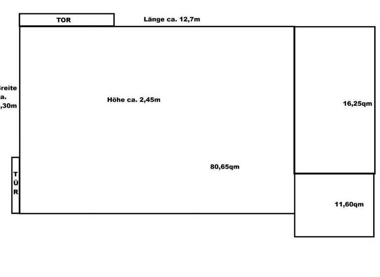 Lagerhalle zur Miete 2,70 € 260 m² Lagerfläche Jöllenbeck Bielefeld 33739
