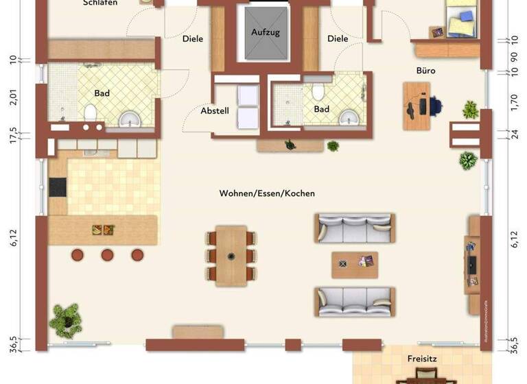 Studio zum Kauf provisionsfrei 655.707 € 3 Zimmer 152,7 m² EG frei ab 31.03.2026 Eggenfelden 84307