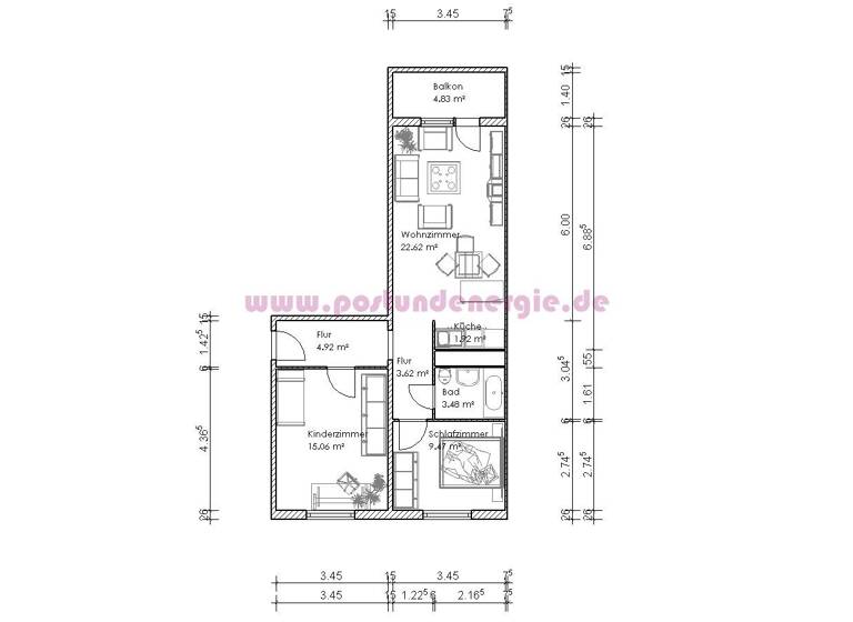 Wohnung zur Miete 333 € 3 Zimmer 60,5 m²<br/>Wohnfläche 5.<br/>Geschoss Abendstraße 13 Moritzplatz Magdeburg 39124