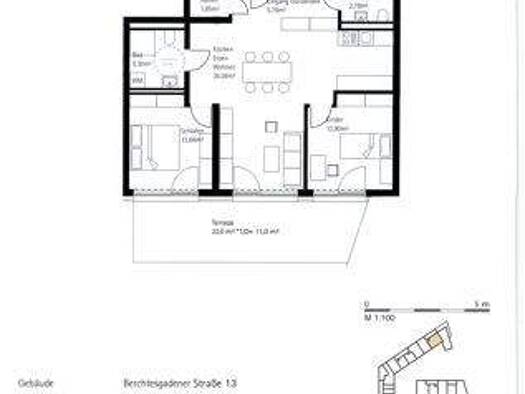 Wohnung zur Miete 1.092 € 3 Zimmer 84 m² EG Burghausen 84489