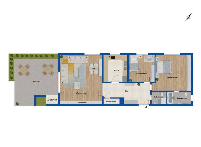 Terrassenwohnung zum Kauf 325.000 € 3 Zimmer 128 m² 1. Geschoss Bad Nenndorf 31542
