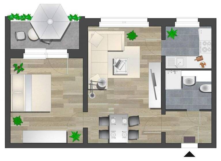 Wohnung zur Miete 265 € 2 Zimmer 45,9 m² 5. Geschoss Scharnhorststr. 8 Yorckgebiet Chemnitz 09130