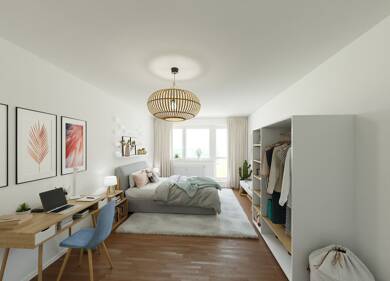 Wohnung zur Miete 241 € 1 Zimmer 31,6 m² 4. Geschoss Lowetscher Straße 37 Rieth Erfurt 99089