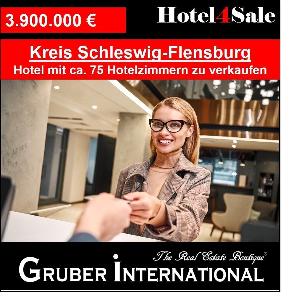 Hotel zum Kauf 3.900.000 € 75 Zimmer 250 m²<br/>Gastrofläche 5.600 m²<br/>Grundstück Gemeindehaus Schleswig 24837