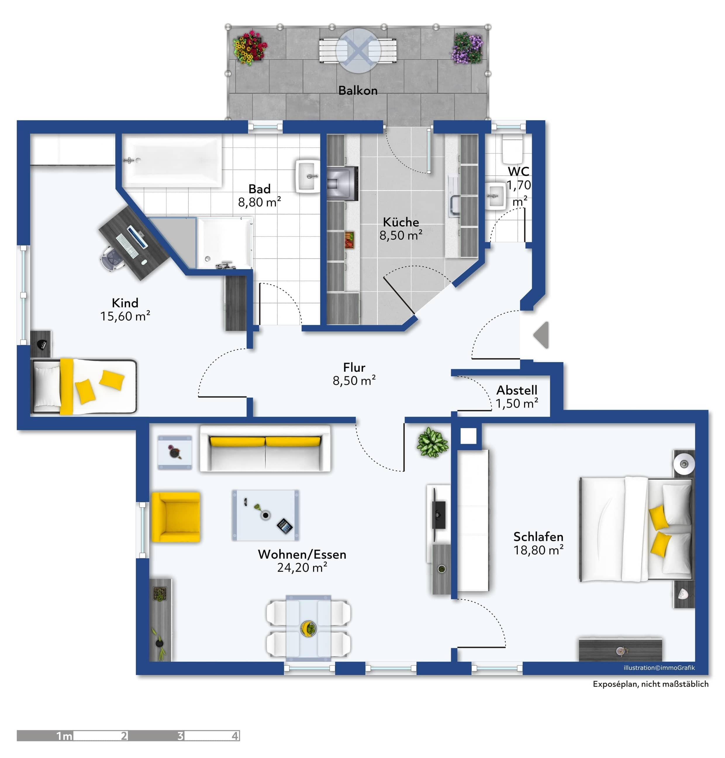 Wohnung zum Kauf 138.000 € 3 Zimmer 77 m²<br/>Wohnfläche ab sofort<br/>Verfügbarkeit Aldingen Aldingen 78554