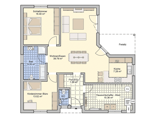 Bungalow zum Kauf 353.200 € 3 Zimmer 110 m² 760 m² Grundstück Stein-Neukirch 56479