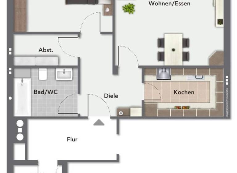 Wohnung zum Kauf 149.000 € 2 Zimmer 68 m² 2. Geschoss Ebingen Albstadt 72458