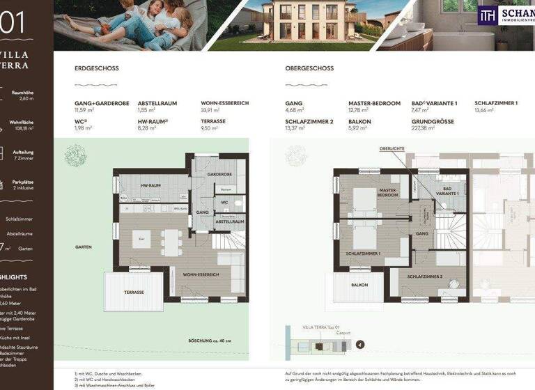 Haus zum Kauf - Erstbezug provisionsfrei 484.998 € 6 Zimmer 108 m² 230 m² Grundstück Mühlgangweg Kalsdorf bei Graz 8401