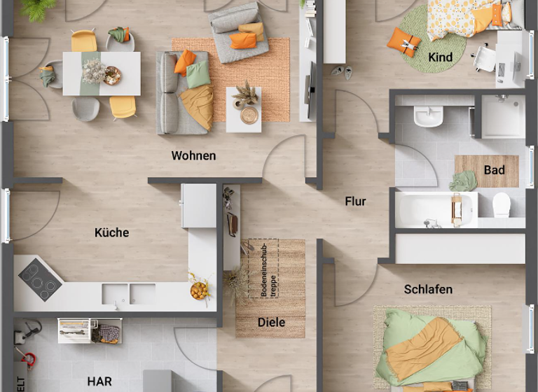 Haus zum Kauf provisionsfrei 285.700 € 3 Zimmer 90 m² 770 m² Grundstück Binsfeld 54518