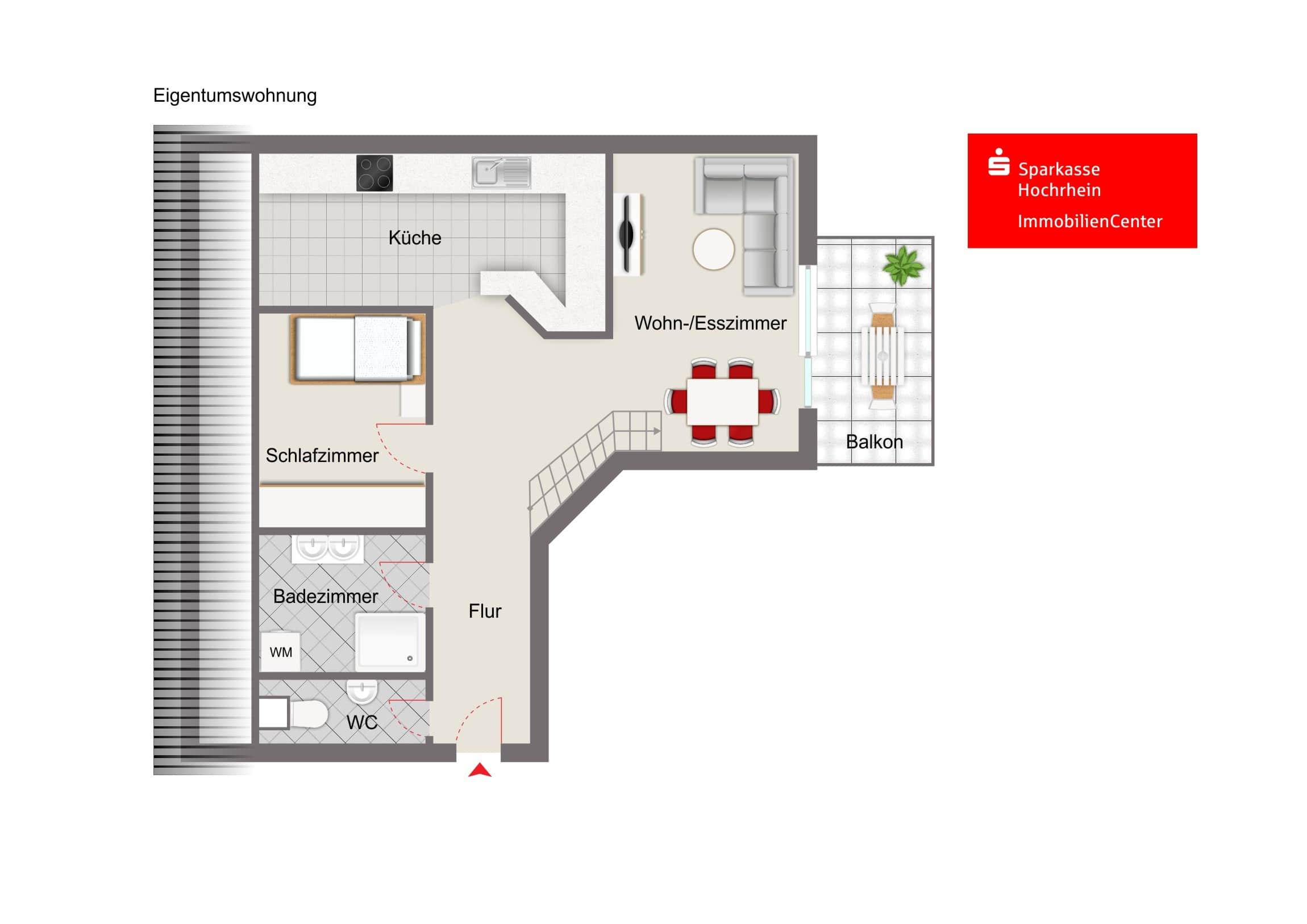 Wohnung zum Kauf 334.000 € 3 Zimmer 111,5 m²<br/>Wohnfläche Lottstetten Lottstetten 79807