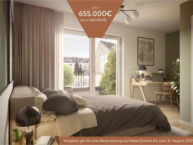 Terrassenwohnung zum Kauf - Neubau 655.000 € 3 Zimmer 59,8 m² EG frei ab sofort Marbachstraße 11 Sendling-Westpark München 81369