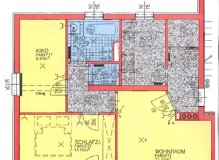 Wohnung zur Miete 774 € 3 Zimmer 73 m² EG Sonnenhöhe30-32 Raab 4760