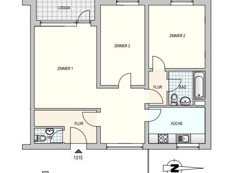 Wohnung zur Miete 725 € 3 Zimmer 80,5 m² 6. Geschoss frei ab sofort Am Königsberg 4 Uelzen 29525