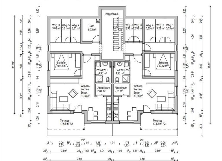Wohnung zum Kauf 190.000 € 2 Zimmer 60,4 m² 2. Geschoss Bad Hersfeld 36251
