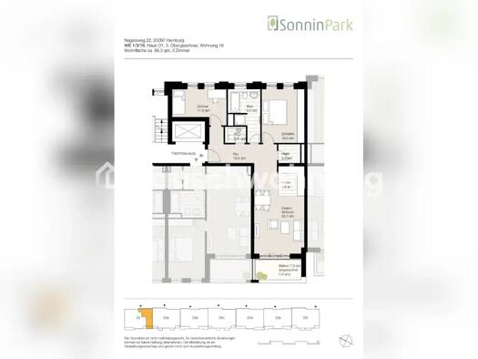 Wohnung zur Miete Tauschwohnung 1.500 € 3 Zimmer 86 m² 3. Geschoss Hamburg 20097