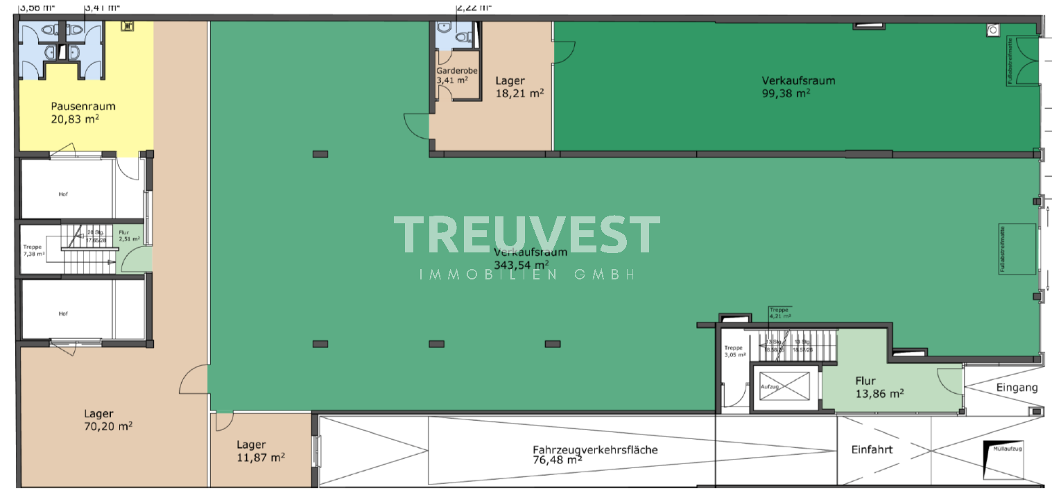 Laden zur Miete provisionsfrei 22 € 459,1 m²<br/>Verkaufsfläche Unterbilk Düsseldorf 40217