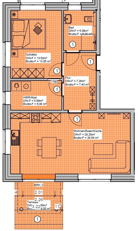 Wohnung zum Kauf 262.000 € 2 Zimmer 65,6 m²<br/>Wohnfläche Edewecht Edewecht 26188