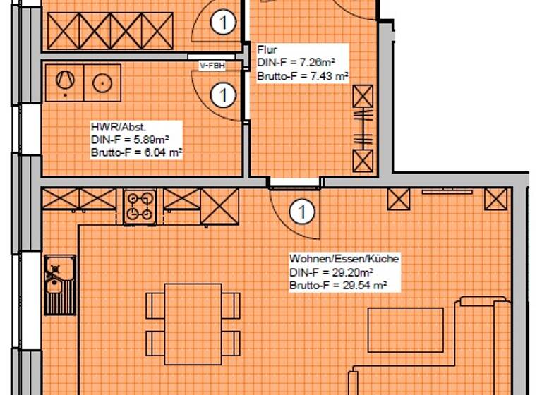 Wohnung zum Kauf 255.000 € 2 Zimmer 65,6 m² Edewecht 26188