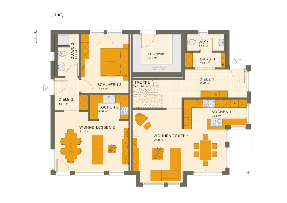 Haus zum Kauf provisionsfrei 949.900 € 10 Zimmer 230 m²<br/>Wohnfläche 880 m²<br/>Grundstück Im Eck 4 Groß Rohrheim 68649