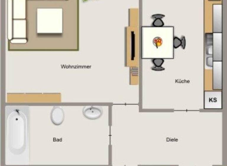 Wohnung zur Miete 443 € 2,5 Zimmer 50,3 m² EG frei ab 01.05.2026 Jägerstraße 126 Alsfeld Oberhausen 46149