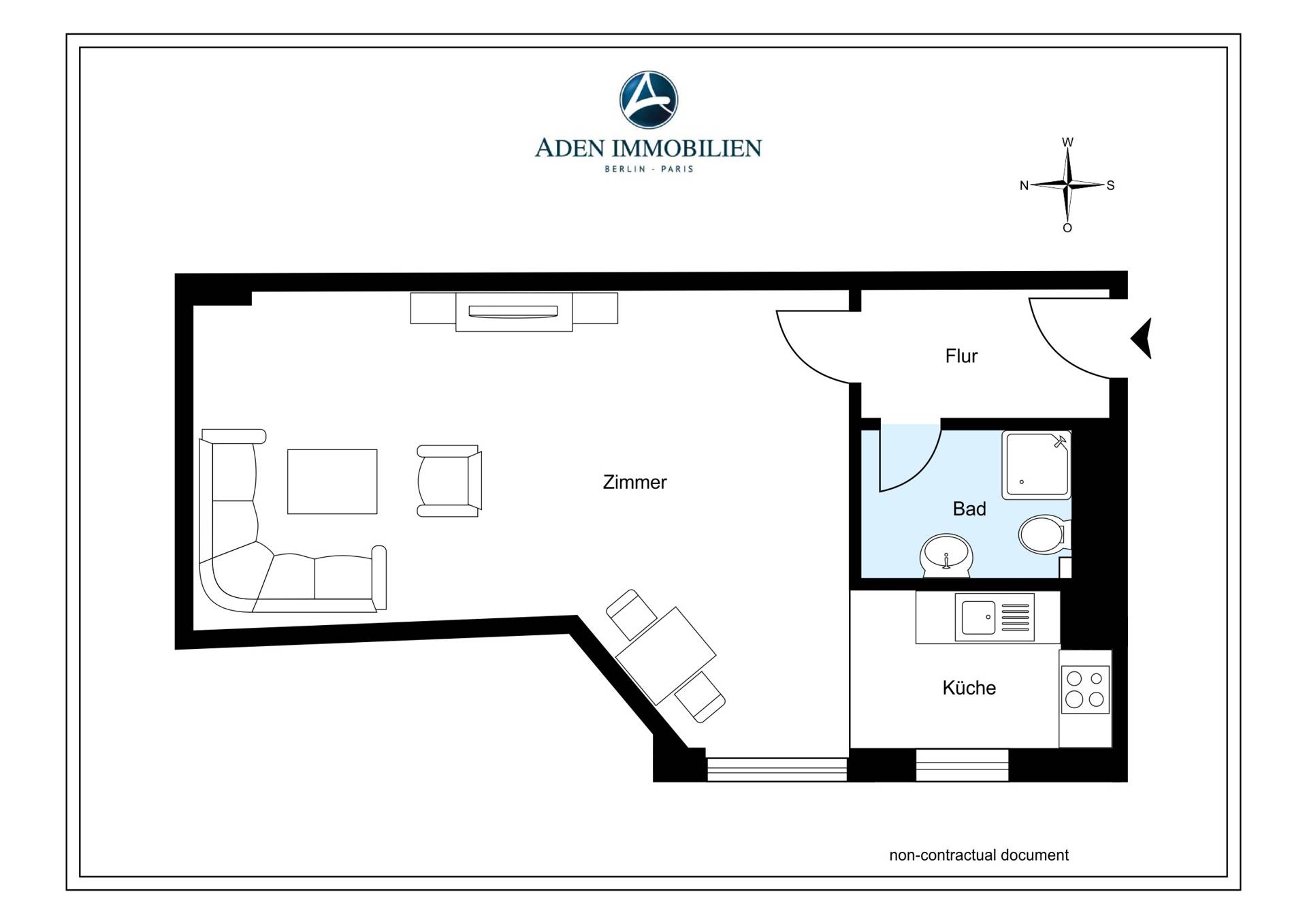 Wohnung zum Kauf 279.972 € 1 Zimmer 44,4 m²<br/>Wohnfläche 4.<br/>Geschoss Pestalozzistr 36 Charlottenburg Berlin 10627