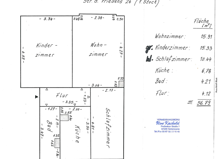 Wohnung zum Kauf 60.000 € 3 Zimmer 56,8 m² 1. Geschoss frei ab sofort Kaulsdorf 07338