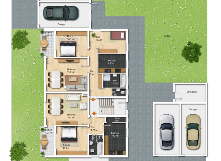 Mehrfamilienhaus zum Kauf als Kapitalanlage geeignet 959.900 € 14 Zimmer 378 m² 721 m² Grundstück Alburg Straubing 94315