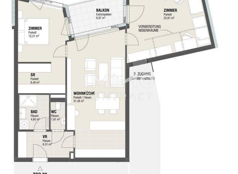 Wohnung zum Kauf - Erstbezug 383.535 € 2 Zimmer 85,6 m² Ulrichskirchen 2122