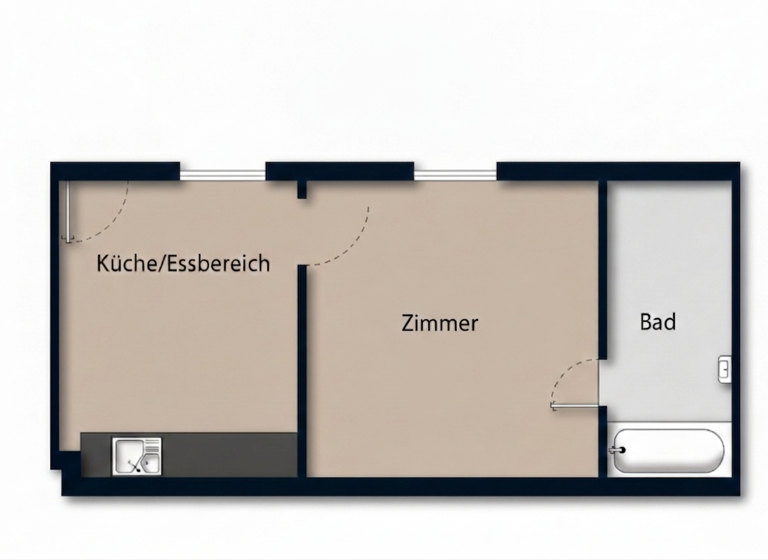 Wohnung zur Miete 820 € 2 Zimmer 42,2 m² EG frei ab 15.04.2026 Weisenau Mainz 55130