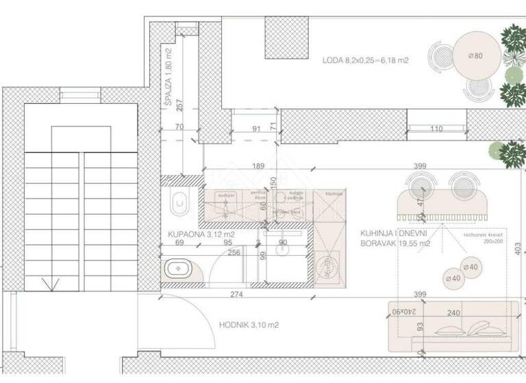 Studio zum Kauf 185.000 € 1 Zimmer 33 m² 1. Geschoss Tresnjevka, Tresnjevka - Sjever Stara Tresnjevka