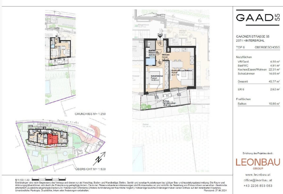 Wohnung zum Kauf 420.000 € 2 Zimmer 45,8 m²<br/>Wohnfläche Hinterbrühl 2371