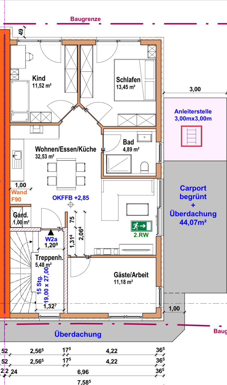 Studio zur Miete 990 € 4,5 Zimmer 85 m²<br/>Wohnfläche 1.<br/>Geschoss Im Gehrn 28 Bochingen Oberndorf am Neckar 78727