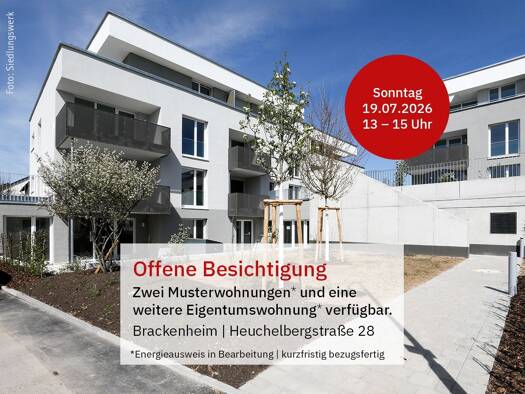 Wohnung zum Kauf - Neubau provisionsfrei 549.000 € 4 Zimmer 100,5 m² EG Heuchelbergstraße 28 Brackenheim 74336