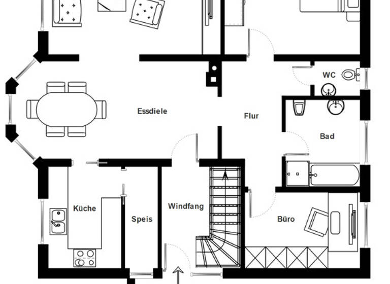 Einfamilienhaus zum Kauf 499.000 € 6,5 Zimmer 179,3 m² 694 m² Grundstück Beerenweg 4 Eschelbach Neuenstein / Eschelbach 74632