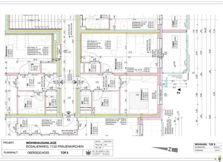 Wohnung zur Miete 515 € 2 Zimmer 1. Geschoss Frauenkirchen 7132