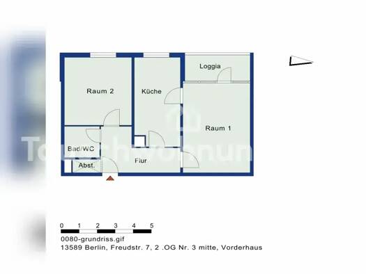 Wohnung zur Miete Tauschwohnung 500 € 2 Zimmer 61 m² 2. Geschoss Spandau Berlin 13589